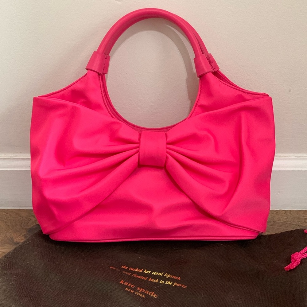 Kate spade small pink sutton seaside nylon bag